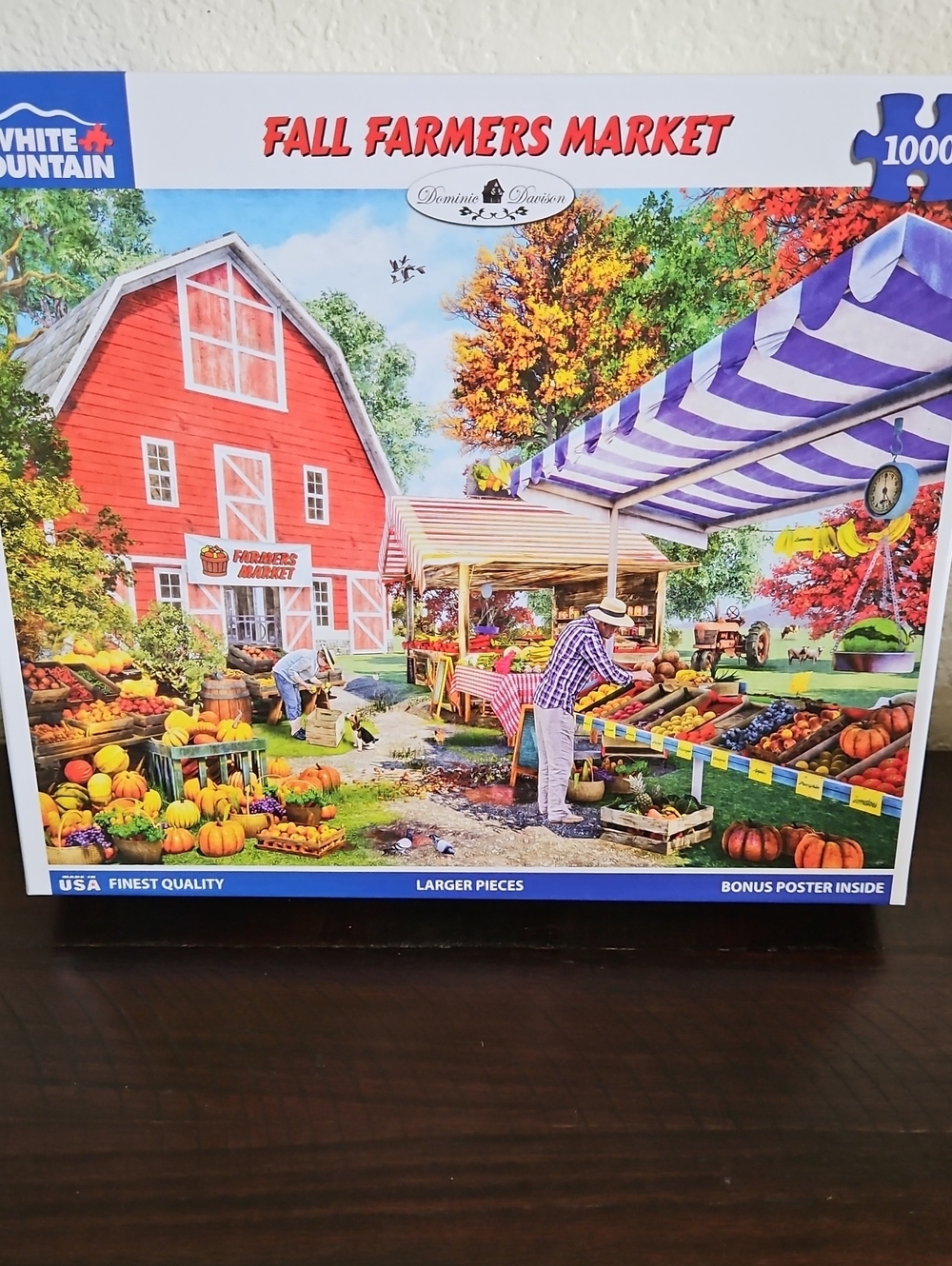 FALL FARMERS MARKET 1000 PIECE WHITE MOUNTAIN PUZZLE